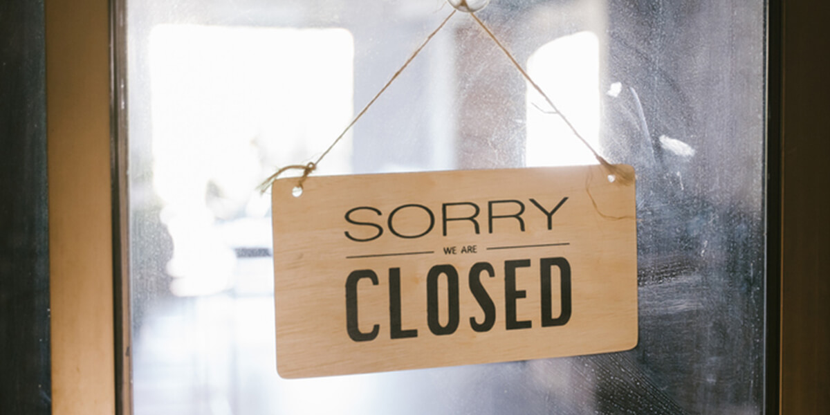 closed sign on restaurant - best rated restaurant insurance park ridge nj